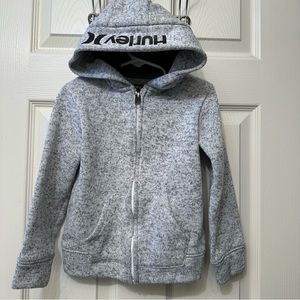 Hurley Boys White Full Zip Up Hoodie Sweatshirt Size XS 4